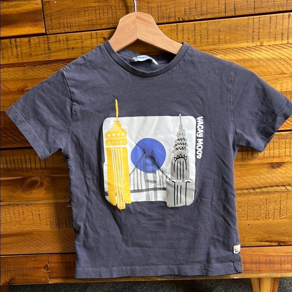 Mayoral Kids Graphic T-Shirt - Gray
